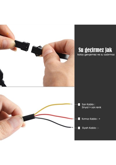 Far Içi Far Üstü Kristal Rgb Kayar Led Telli 16lı