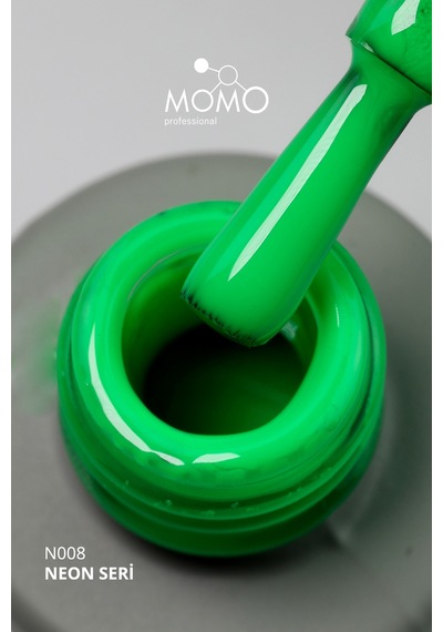 Momo Professional Kalıcı Oje N008 Neon Çimen Yeşili 4 ML