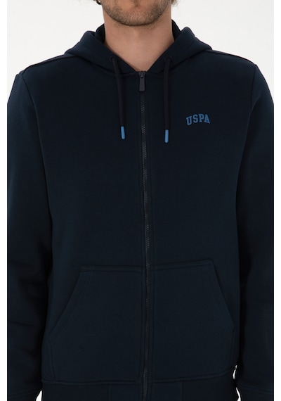 U.S. Polo Assn. Erkek Regular Fit Lacivert Şardonlu Örme Hırka 50313755-VR033