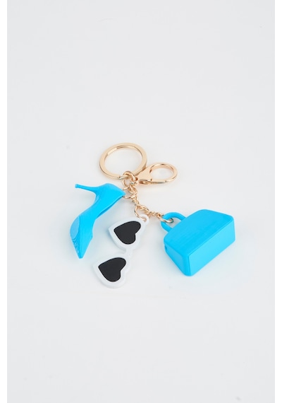 Vivaq Bebe Mavi Mini Figürlü 3d Baskı Charm Çanta Aksesuarı Anahtarlık