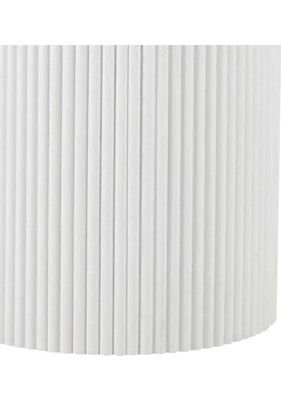 Breeze Yuvarlak Ahşap Bohem Masa 130x130 Beyaz