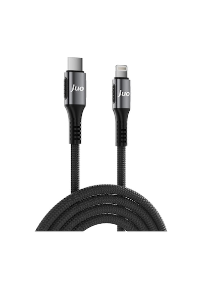 Juo JCBK272-B 27w Usb Type-c To Lightning Örgülü Hızlı Şarj Ve Data Kablosu 2 M