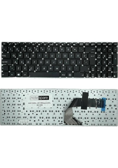 Asus Uyumlu A56ca-xx199h, A56cb-xo204h, A56cb-xo325h Klavye Siyah Tr