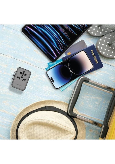 Momax UA11D 1 World 20 W 3 Port + AC Seyahat Adaptörü Siyah
