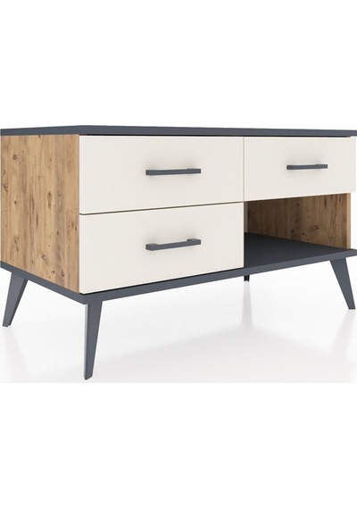 Hyperion Şifonyer 3 Çekmeceli 88x44x48 Çam-antrasit/aytaşı Antrasit/aytaşı Hyperion Şifonyer 3 Çekmeceli 88x44x48 Çam-antrasit/aytaşı Antrasit/aytaşı