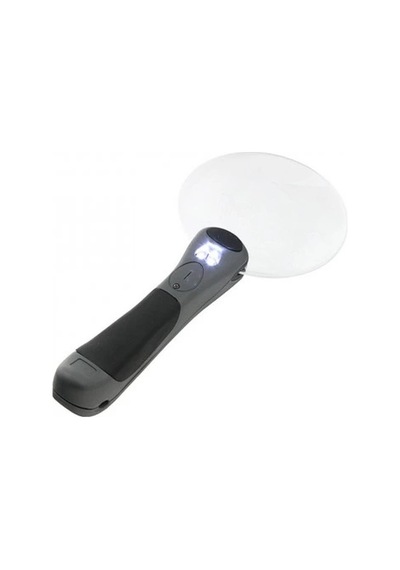 2 Led Işıklı 2.5x90mm Okuma Büyüteç 07c02