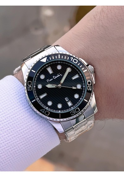 Pierre Cardin Damat Ve Nişan İçin 2 Yıl Garantili 3 Atm Suya Dayanıklı Erkek Kol Saati Ek.800311f02 Siyah - Gri