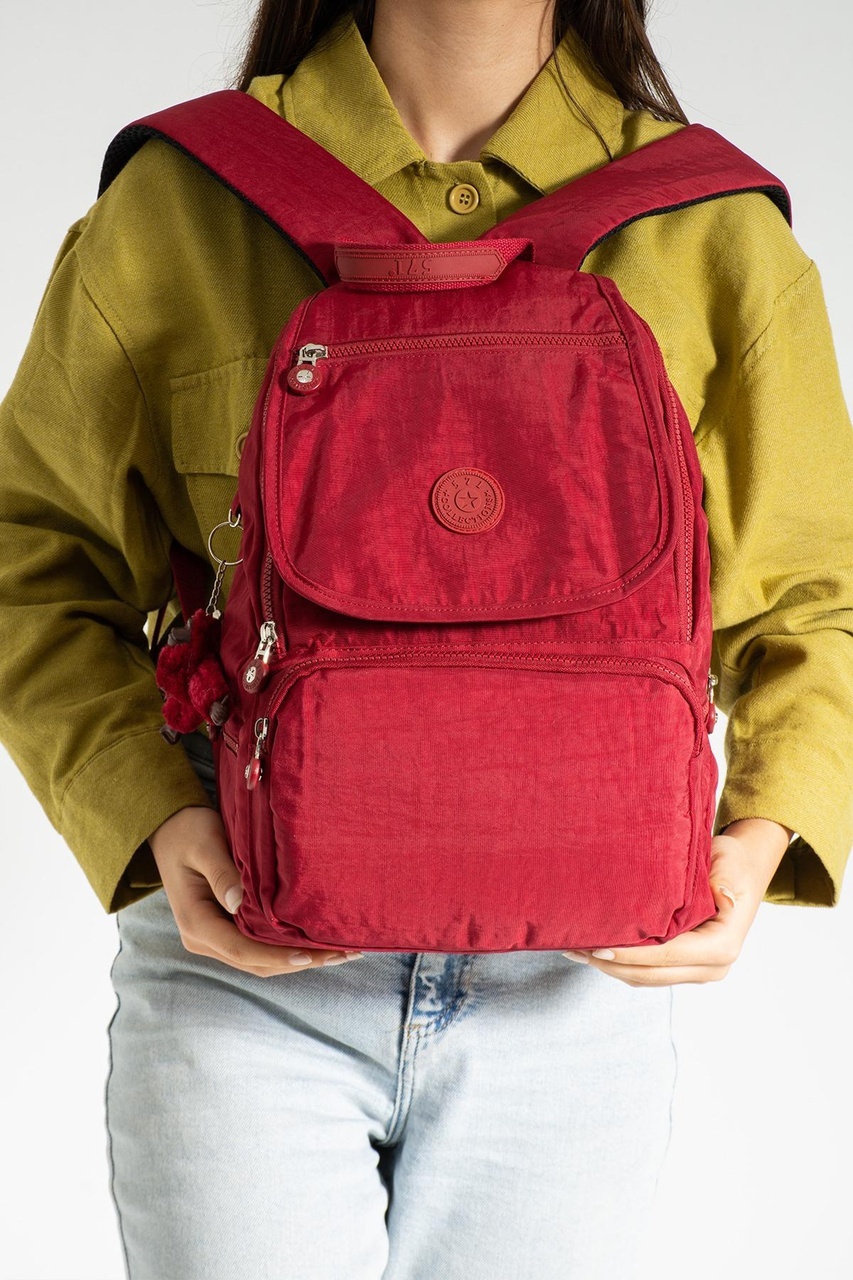 571 Collections Orta Boy Ultra Hafif Kadın Sırt Çantası Kırmızı Model: 571-3f - Kırmızı