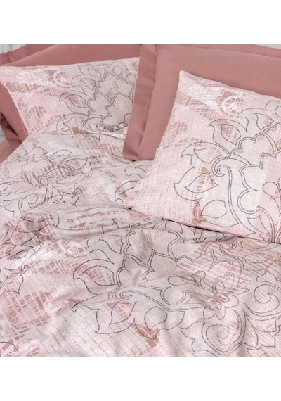 Cotton Box Dual Ranforce Livara Gül Kurusu Tek Kişilik Nevresim Takımı Gül Kurusu