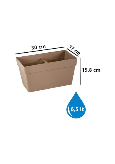 Omnipazar So-yb01a Dekoratif Askılı Yalı Balkon Saksı 6.5 Litre No 1 Mocha