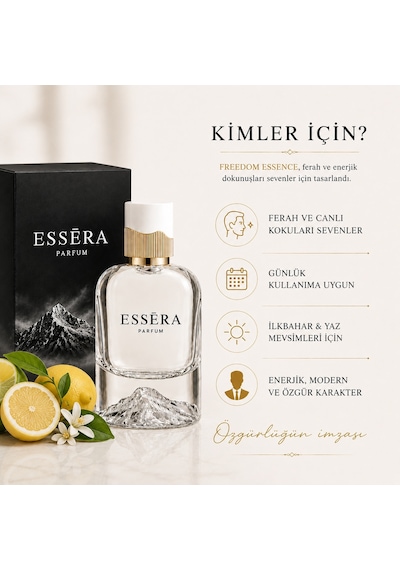 Essera Parfüm Freedom Essence Erkek Parfüm EDP 50 ML