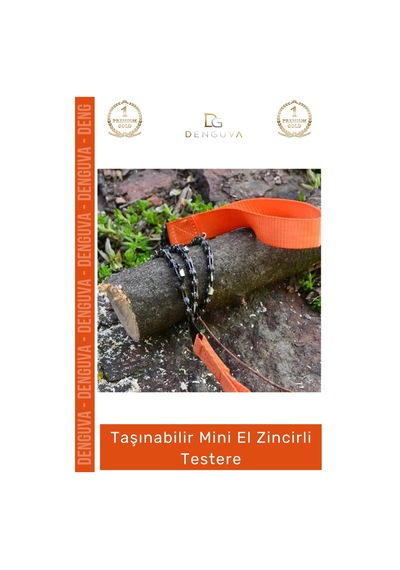 Testere Taşınabilir Kamp Doğa Yürüyüşü Avcılık Çelik Kesim Kompakt Mini El Zincirli Testere