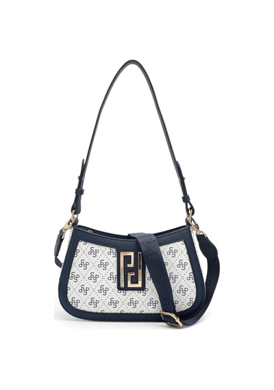 Silver & Polo Silver Polo Beyaz - Lacivert Monogram Kadın Çapraz Çanta Sp1132