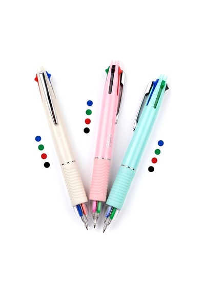 Maxx 4+1 Tükenmez Kalem Mx-4100 Karışık Renk - 3 Adet Çok Renkli