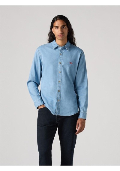 Levi's Ls Battery Slım Erkek Mavi Gömlek 86625-0065-6610 Light Indigo - Flat Finis