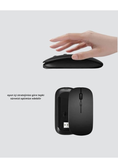 Kablosuz Oyuncu Mouse Gelişmiş Optik Sensör, Profesyonel Ve Oyun Kullanımına Uygun Standart
