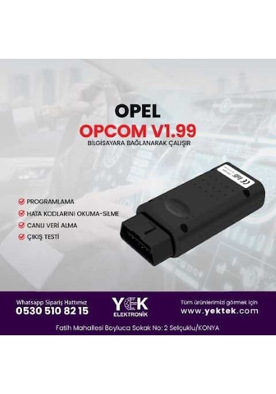 Opcom V1.99 Opel-Chevrolet Arıza Tespit/Gizli Özellik Açma Cihaz