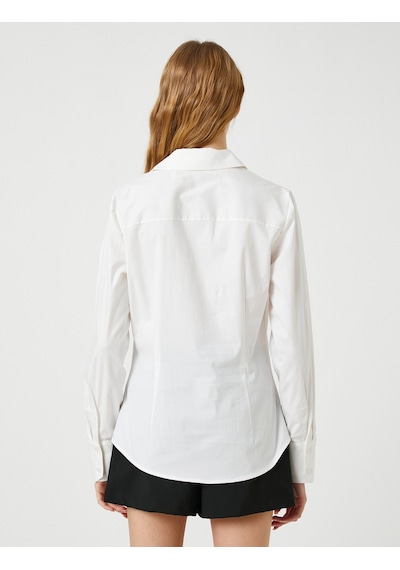 Koton Basic Poplin Gömlek Gizli Düğmeli Uzun Kollu Kırık Beyaz 3sal60043ıw 3SAL60043IW001 Ekru Koton Basic Poplin Gömlek Gizli Düğmeli Uzun Kollu Kırık Beyaz 3sal60043ıw 3SAL60043IW001 Ekru