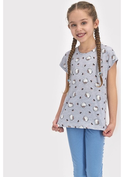 Hello Kitty Lisanslı Karmelanj Kız Çocuk Tayt Kapri Takım 5274-26626 Kar Melanj Hello Kitty Lisanslı Karmelanj Kız Çocuk Tayt Kapri Takım 5274-26626 Kar Melanj