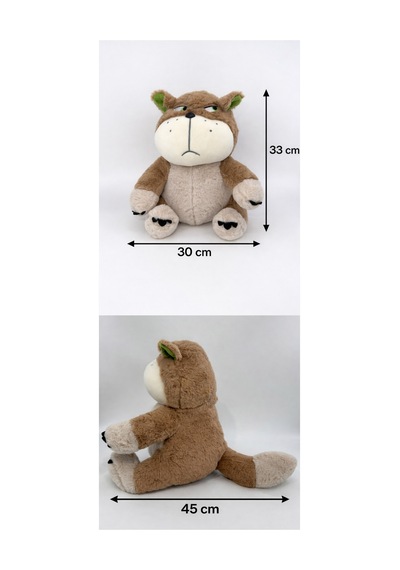 Sevgiliye Yumuşak Kızgın Kötü Kedi Orijinal Model Çocuk Peluş Kedi Oyun Ve Uyku Arkadaşı Kahverengi Kahverengi
