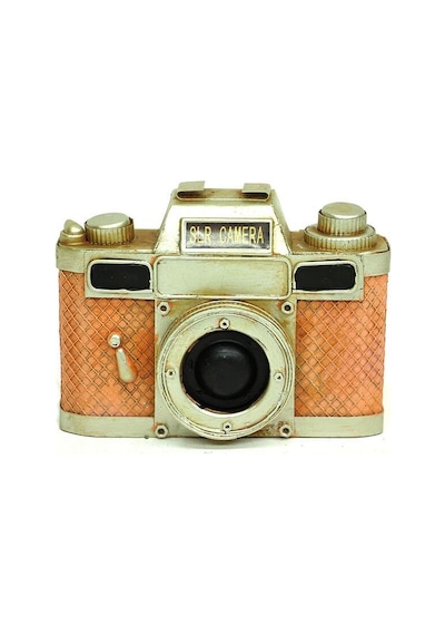 Dekoratif Metal Fotoğraf Makinesi Biblo Ev Ofis Hediyelik
