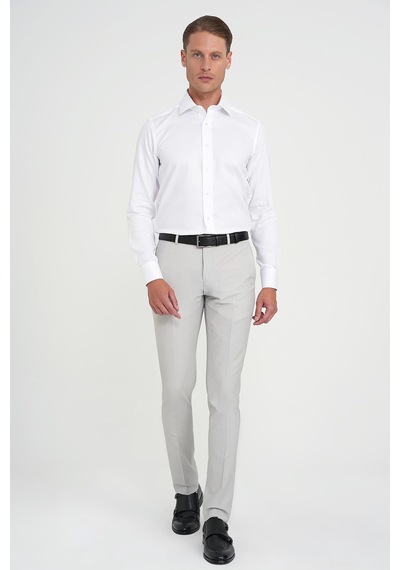Efor Slim Fit Pilesiz Yün Klasik Taş Kumaş Pantolon P 1191 Taş