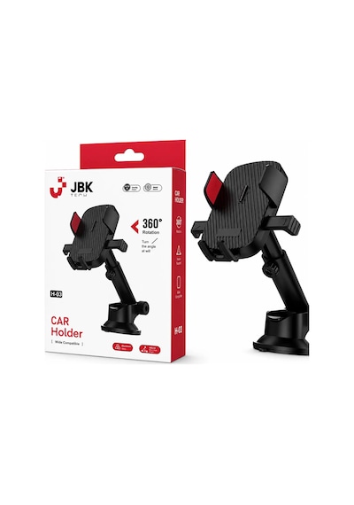 Jbk Tech H-03 360 Araç Telefon Tutucu Vakumlu Ayarlanabilir Car Holder Çok Renkli