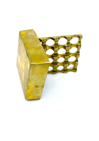 Pirinç Döküm Küllük Kare - 10 Cm X 10 Cm