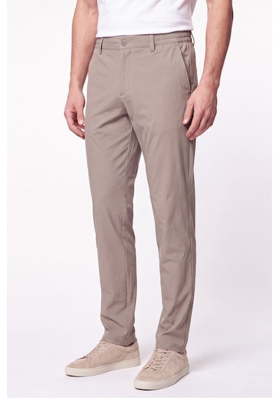 Comfort Fit Esnek Pamuklu Yan Cep Bej Jogger Pantıolon P 1220