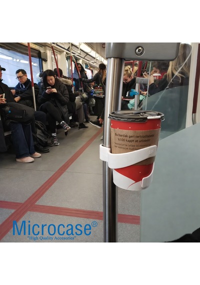 Microcase Çok Amaçlı Akrobatik Tasarım Bardak Termos Şişe Tutucu Al5437 Beyaz