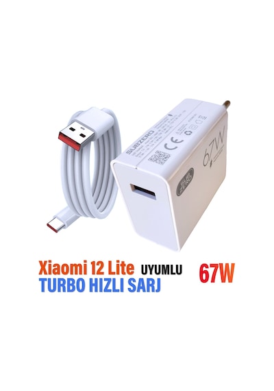 Xiaomi 12 Lite Uyumlu Şarj Aleti Ve 67w Turbo Hızlı