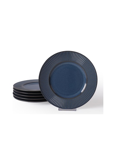 Keramika Lapis Myra Pasta Tabağı 22 Cm 6 Adet Q08 Çok Renkli