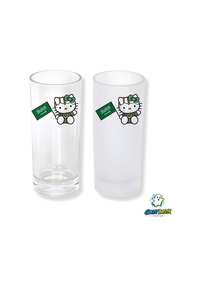Saudi Hello Kitty Buzlu / Buzsuz Seçenekli Rakı Bardağı 1 Adet Şık Sunum Bardağı 0289