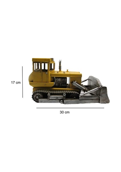 Dekoratif Metal Buldozer