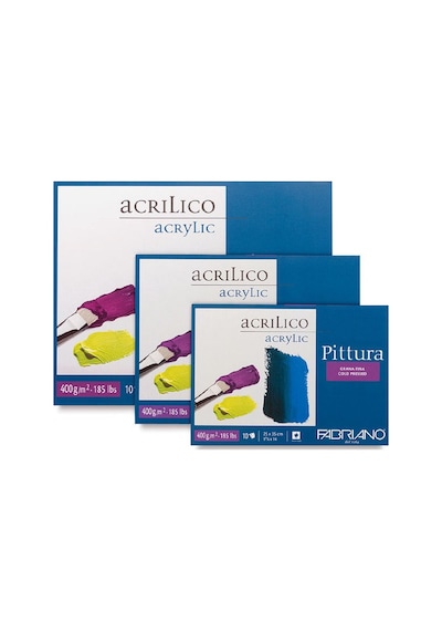 Fabriano Pittura. Ince Dokulu Akrilik Blok. 400Gr - Gf/Cp - 40X50 Fabriano Pittura. Ince Dokulu Akrilik Blok. 400Gr - Gf/Cp - 40X50