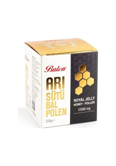 Balen Arı Sütü Bal Polen Süper Doz (12000 MG) 230 Gr