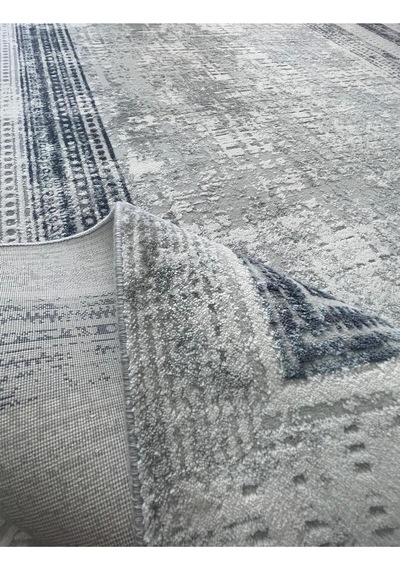 Mihra Halı % 100 Akrilik Sık Dokuma Lacivert Salon,oturma Odası Halısı D7325