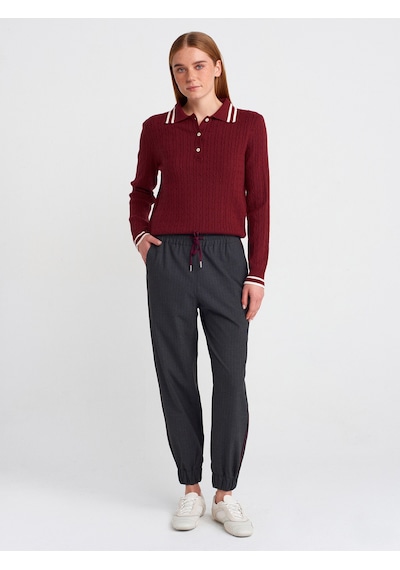 Dilvin 71608 Manşetli Jogger Pantolon Antrasit