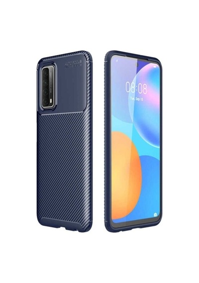 Huawei P Smart 2021 Kılıf Zore Negro Silikon Kapak Lacivert