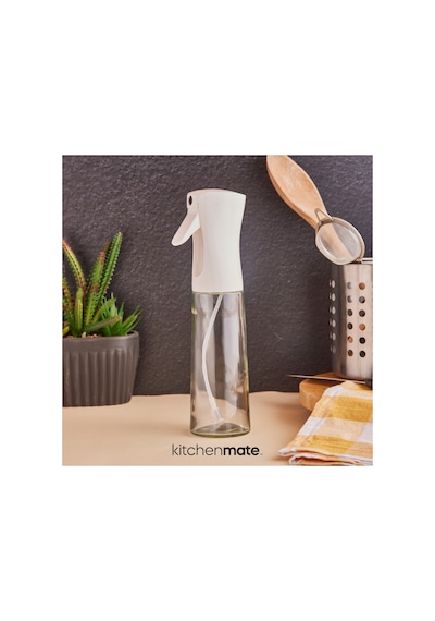 Sprey Yağdanlık Sıvı Yağ Spreyi Yağlık Air Fryer Da Yağ Tasarruf Edin Zeytinyağı Için Beyaz 300ml Beyaz