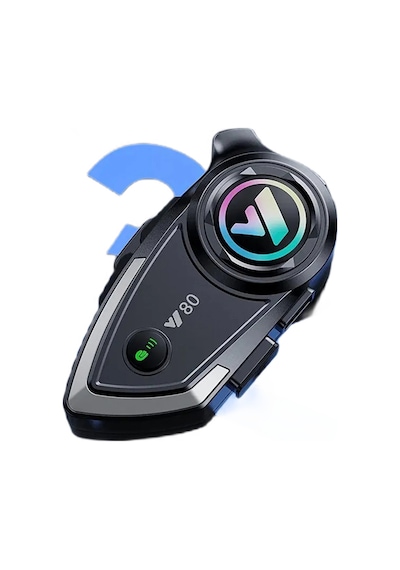 Vothoon Y80 Intercom  ışıklı Motosiklet Kask Kulaklığı