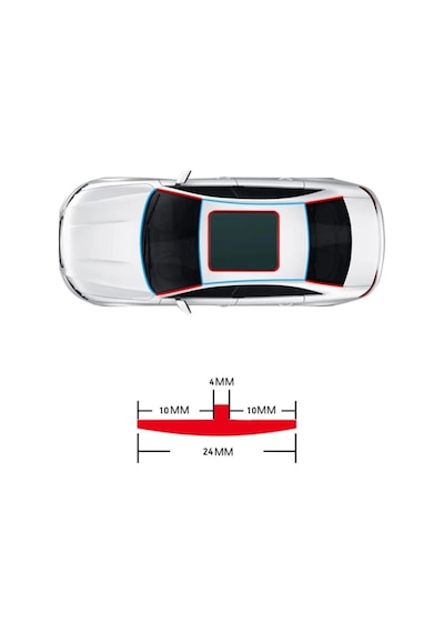 Üniversal Oto Kenar Fitilleri,ön Cam,arka Cam Ve Sunroof Fitili 5 Metre