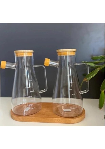 2 Bölmeli Oval Doğal Bambu Sunum Tabağı - 23x12 Cm Yuvarlak Hatlı Çerezlik, Sosluk Ve Kahvaltılık Açık Gri