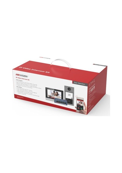 Hıkvısıon Ds-kıs604-s Ağ-tipi Vdo İntekom Seti Ds-kv8113-wme1 C 1, Ds-kh6320-wte1 1, 4-port Standard Poe Switch 1, 16 Gb Tf Card 1