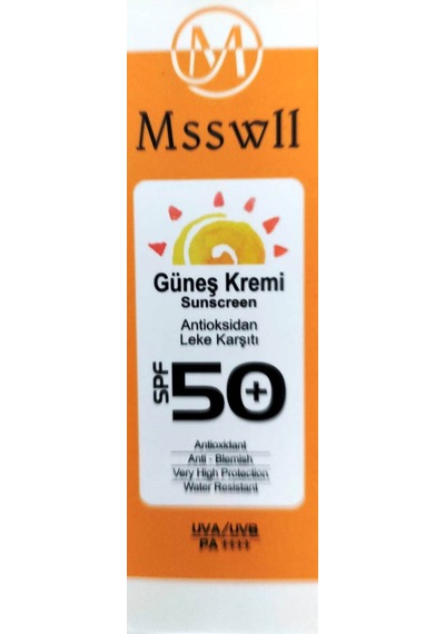 Misswell Güneş Kremi SPF50+ 50 ML