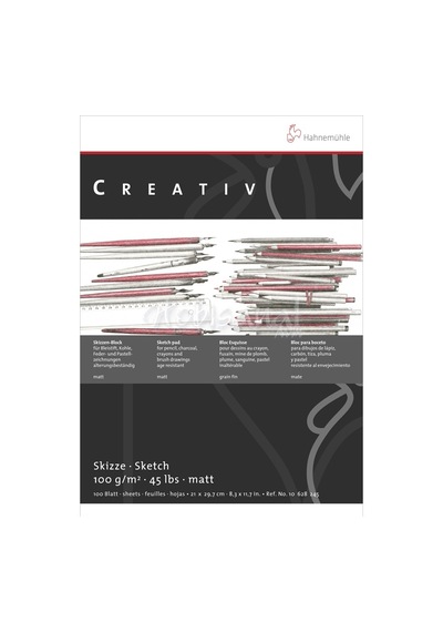 Hahnemühle Creativ Skizzenblock Eskiz Defteri 100G 100 Yaprak A4