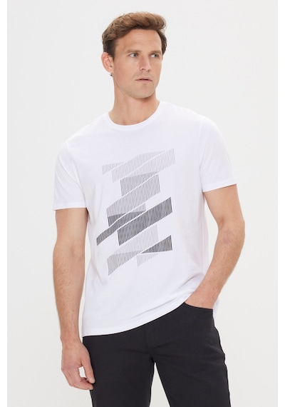 AC&Co / Altınyıldız Classics Erkek Beyaz Slim Fit Dar Kesim %100 Pamuk Baskılı Bisiklet Yaka Tişört Beyaz AC&Co / Altınyıldız Classics Erkek Beyaz Slim Fit Dar Kesim %100 Pamuk Baskılı Bisiklet Yaka Tişört Beyaz