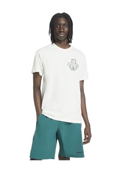 Adidas Erkek T-shirt Varsıty A Tee Ib7084 Beyaz