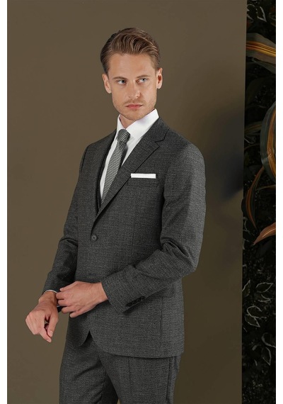 Efor Tk 880 Slim Fit Antrasit Klasik Takım Elbise Antrasit Efor Tk 880 Slim Fit Antrasit Klasik Takım Elbise Antrasit