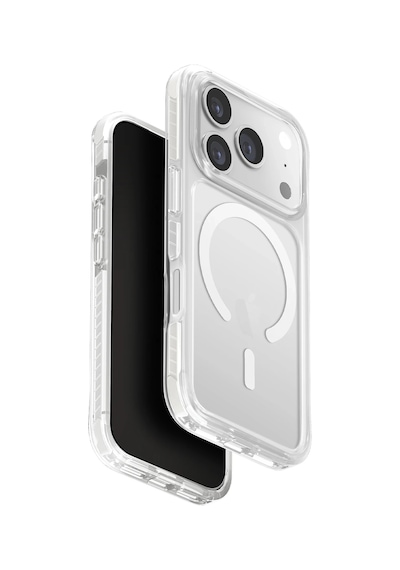 Apple Uyumlu iPhone 17 Pro Max Kılıf Combat Serisi Üç Katmanlı Shocksorb Magsafe Özellik Magclick Koruyucu Kapak Şeffaf
